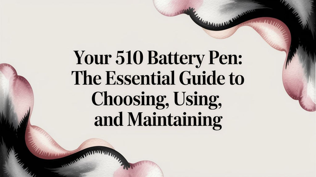 Your 510 battery pen: The Essential Guide to Choosing, Using, and Maintaining