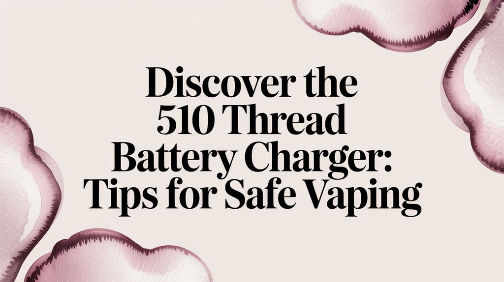 Discover the 510 thread battery charger: Tips for safe vaping