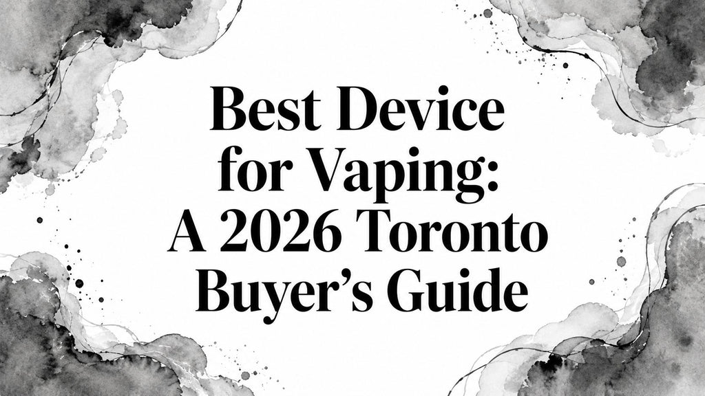 Best Device for Vaping: A 2026 Toronto Buyer's Guide