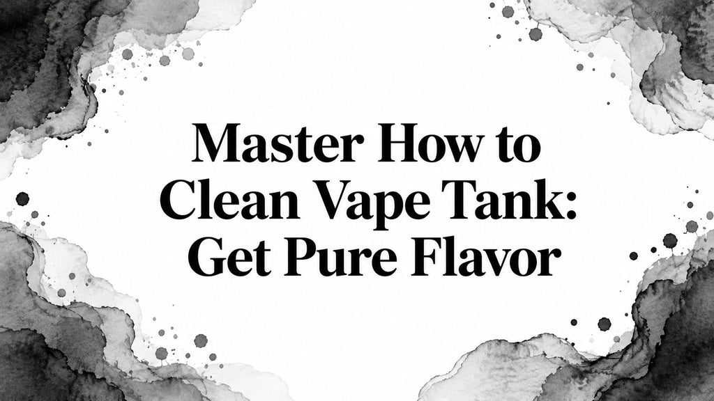 Master How to Clean Vape Tank: Get Pure Flavor