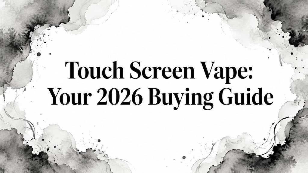 Touch Screen Vape: Your 2026 Buying Guide