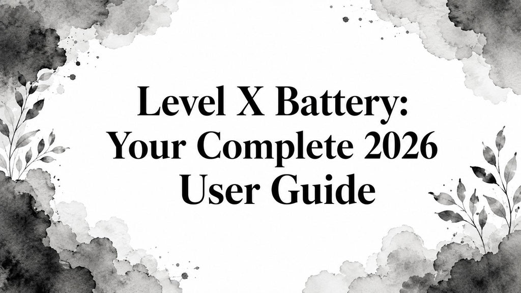 Level X Battery: Your Complete 2026 User Guide