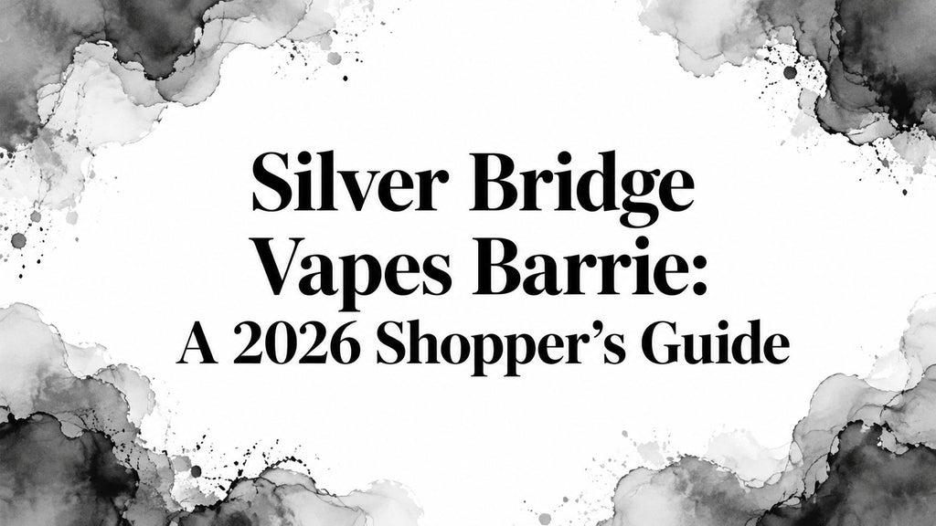 Silver Bridge Vapes Barrie: A 2026 Shopper's Guide