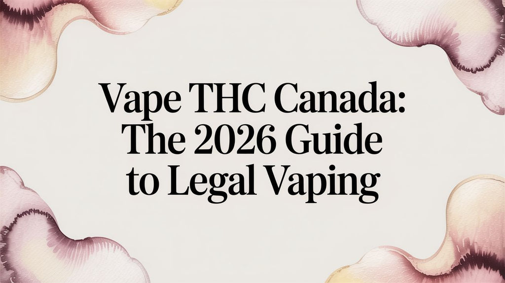 Vape THC Canada: The 2026 Guide to Legal Vaping
