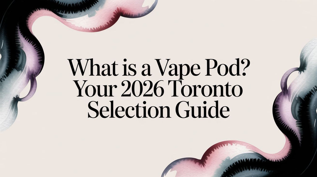 What Is a Vape Pod? Your 2026 Toronto Selection Guide