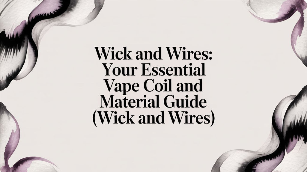 Wick and Wires: Your Essential Vape Coil and Material Guide (wick and wires)