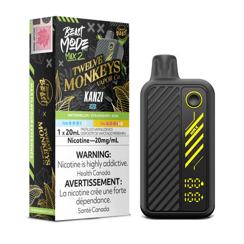 Beast Mode Max 2 50K Twelve Monkeys Kanzi Iced Disposable Vape Canada