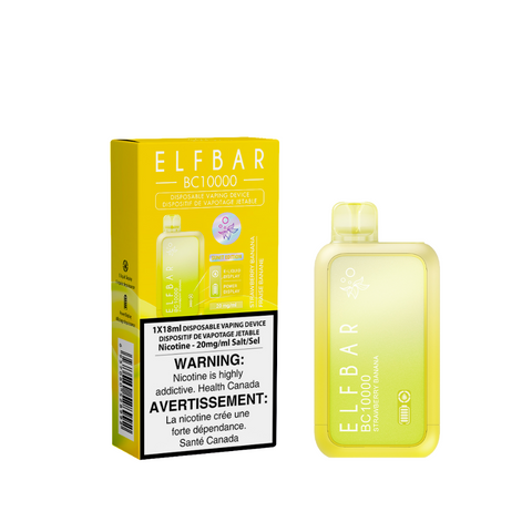 ELF BAR 10000 Strawberry Banana Ice Disposable Vape 10K Puffs