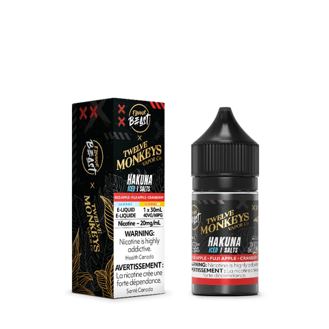 Flavour Beast Hakuna Iced Salt Nic E-Liquid Twelve Monkeys Wii Vape