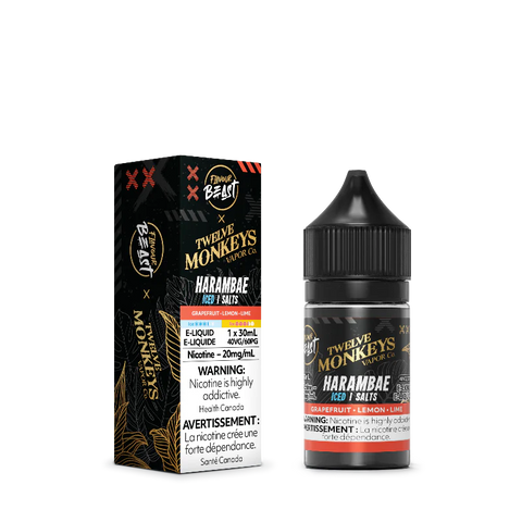 Harambae Iced Salt Nic E-Liquid Flavour Beast x Twelve Monkeys Wii Vape