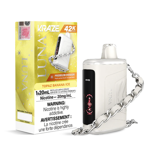 Kraze Luna 42K Topaz Banana Ice Disposable 42,000 Puffs