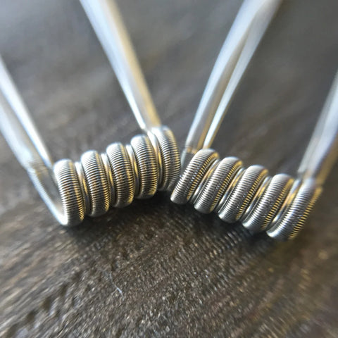 Low OHM SS Fused Clapton Coils by GM Coils - Premium Vape Coils Wii Vape