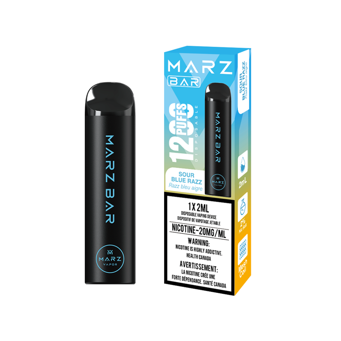 Marz Bar 1200 Sour Blue Razz Disposable Vape Wii Vape Canada Marz Bar 1200 Sour Blue Razz Disposable Vape Wii Vape Canada