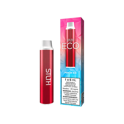 STLTH ECO Peach Ice Disposable Vape 2500 Puffs Premium Canadian Vaping