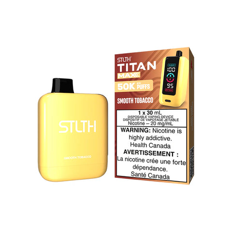 STLTH TITAN MAX Disposable Vape - Smooth Tobacco Wii Vape