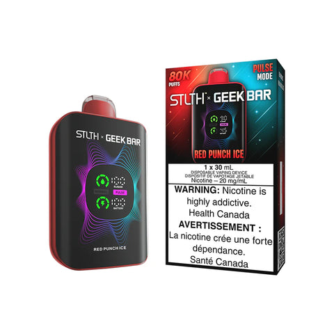 STLTH X GEEK BAR Red Punch Ice Disposable Vape - Premium Canadian Vaping