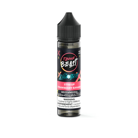 STR8 UP Strawberry Banana Iced Salt Nic E-Liquid Flavour Beast 30ml