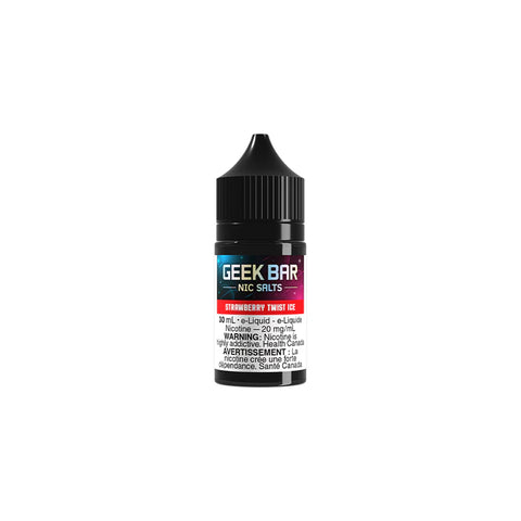 Strawberry Twist Ice Nic Salts - Geek Bar Premium E-Liquid Wii Vape
