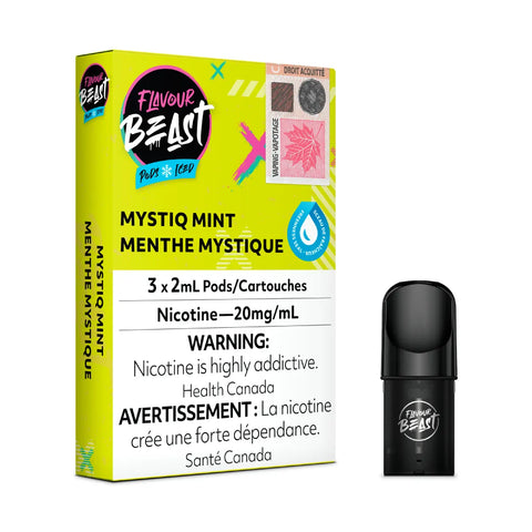 Flavour Beast Pod Pack 20mg 3/pk Stlth - Mystiq Mint Iced vape shop vape store wii vape gta york toronto ontario canada best price cheap #1  shop number one shop DISPOSABLE DISPOSABLES salt nic salt Nicotine TFN  in toronto Herbal Vape dry herb concentrates  Shatter Dabs Weed dash vapes  Marijuana weed Supreme