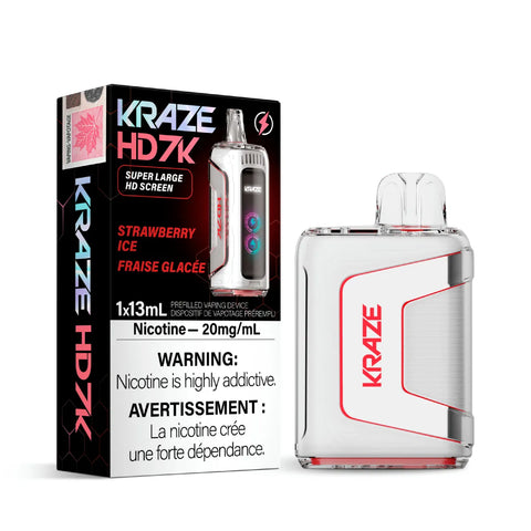 Kraze HD 7000 Disposable - Strawberry Ice vape shop vape store wii vape gta york toronto ontario canada best price cheap 1  shop number one shop DISPOSABLE DISPOSABLES salt nic salt Nicotine TFN Herbal Vape dry herb concentrates  Shatter Dabs Weed dash vapes how to how to? sale boxing day black friday  Marijuana weed Supreme