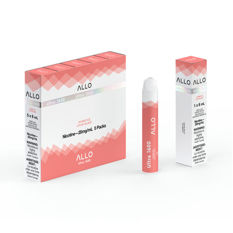 Allo Ultra 1600 Lychee Ice Disposable Vape - Premium Quality