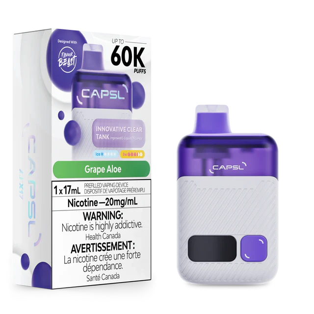 CAPSL AFX17 60K Grape Aloe Review: Is This 60,000 Puff Disposable Worth It?