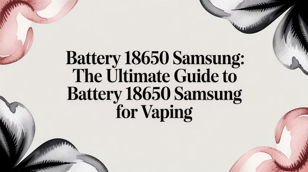 Battery 18650 Samsung: The Ultimate Guide to battery 18650 samsung for Vaping