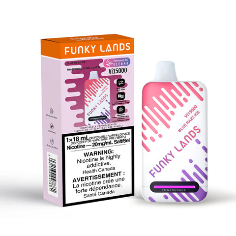 FUNKY LANDS Vi 15k BLUE RAZZ ICE DISPOSABLE vape shop vape store wii vape gta york toronto ontario canada best price cheap 1  shop number one shop DISPOSABLE DISPOSABLES salt nic salt Nicotine TFN Herbal Vape dry herb concentrates  Shatter Dabs Weed how to how to? sale boxing day black friday  Marijuana weed Supreme