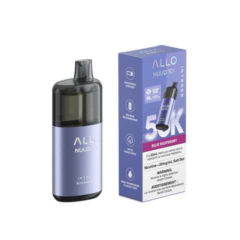Allo Intense Nuud 50K Blue Raspberry Disposable Vape