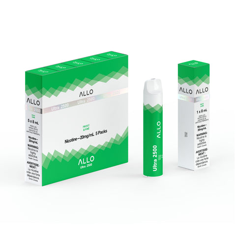 Allo Ultra 2500 Frost Menthol Disposable Vape Wii Vape