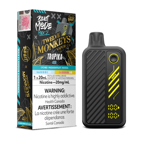 Beast Mode Max 2 50K Twelve Monkeys Tropika Iced Disposable Vape Canada