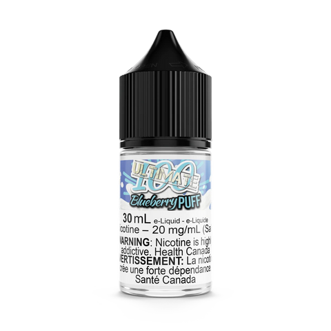 Blueberry Puff Salt Nic E-Liquid ULTIMATE 100 SALTY Premium Fruity Vape