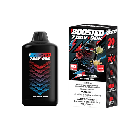Boosted 7Day 90K Red White Boom