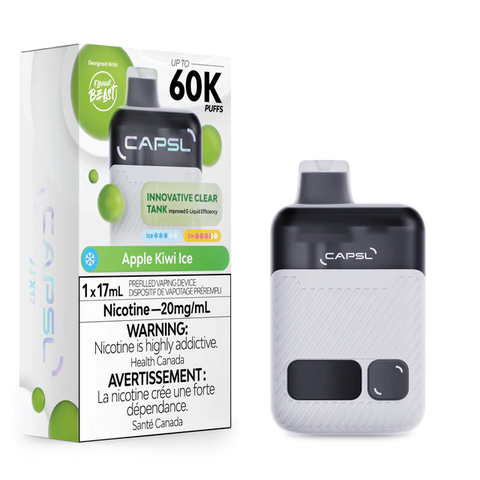 CAPSL AFX17 60K Apple Kiwi Ice Disposable Vape