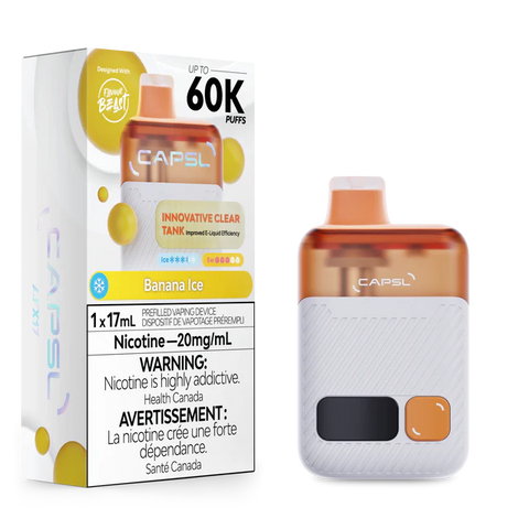 CAPSL AFX17 60K Banana Ice Disposable Vape 60000 Puffs