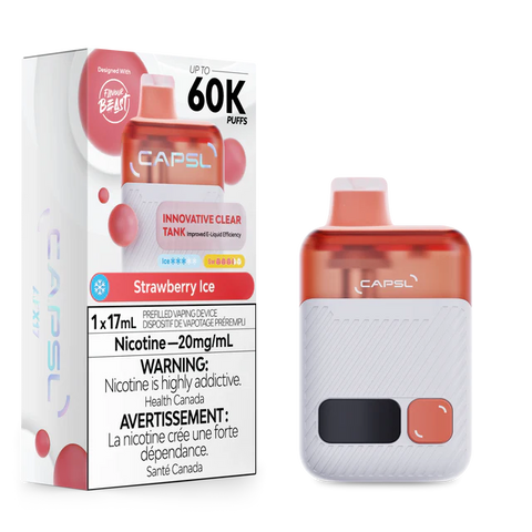 CAPSL AFX17 60K Strawberry Ice Disposable Vape 60000 Puffs