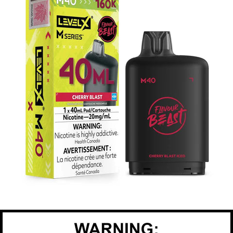 Flavour Beast Level X M Series Pod 40ml - Cherry Blast Iced 20mg