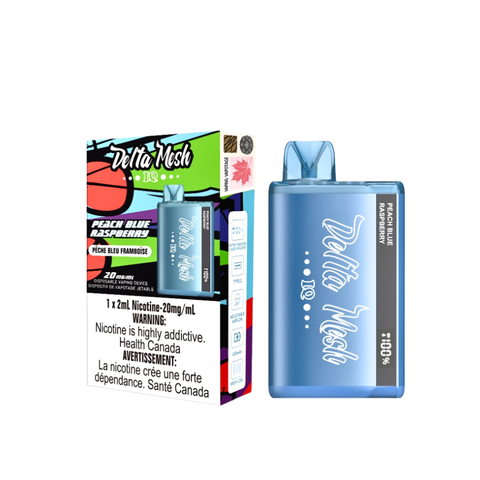Delta Mesh IQ Disposable 20mg Peach Blue Raspberry Wii Vape