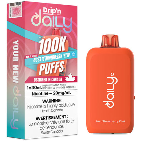Drip'n Daily 30ML Disposable Just Strawberry Kiwi  Wii Vape