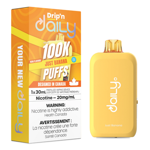 Drip'n Daily 30ML Just Banana Disposable 20mg Nicotine Salt