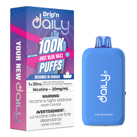 Drip'n Daily Just Blue Razz 30ml Disposable 20mg  Wii Vape