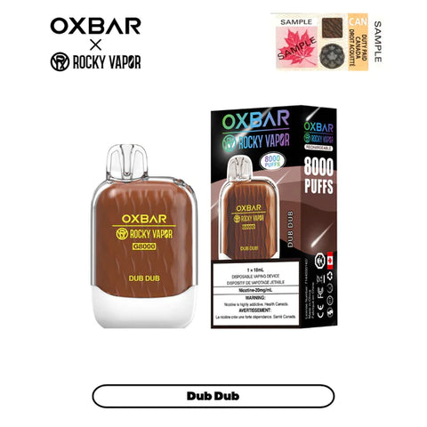 ROCKY VAPOR OXBAR G-8000 - DUB DUB vape shop vape store wii vape gta york toronto ontario canada best price cheap 1  shop number one shop DISPOSABLE DISPOSABLES salt nic salt Nicotine TFN Herbal Vape dry herb concentrates  Shatter Dabs Weed dash vapes how to how to? sale boxing day black friday  Marijuana weed Supreme