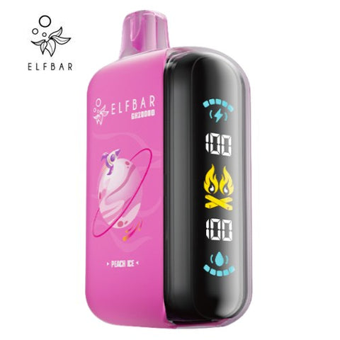 Elf Bar GH20k Peach Ice Disposable Vape 20000 Puffs Triple Mesh Coil