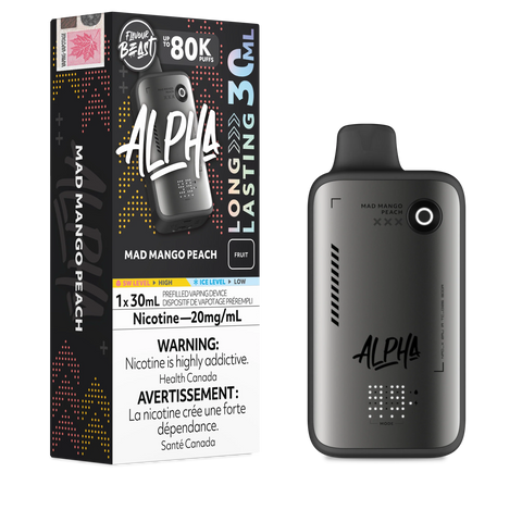 Flavour Beast Alpha Disposable - Mad Mango Peach 30ml