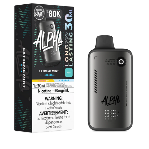 Flavour Beast Alpha Disposable - Extreme Mint Iced 20MG
