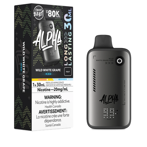 Flavour Beast Alpha Disposable - Wild White Grape Iced