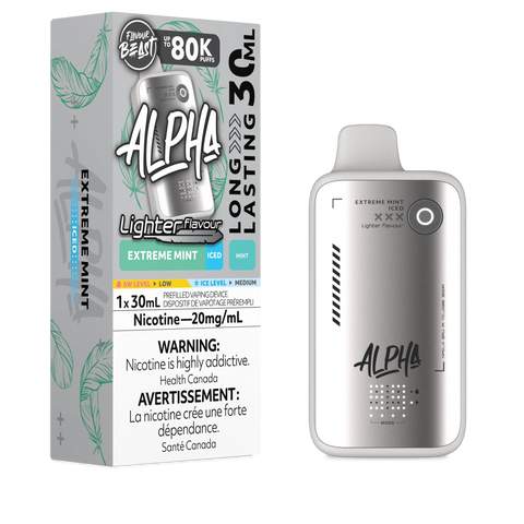 Flavour Beast Alpha Light Disposable - Extreme Mint Iced 20mg