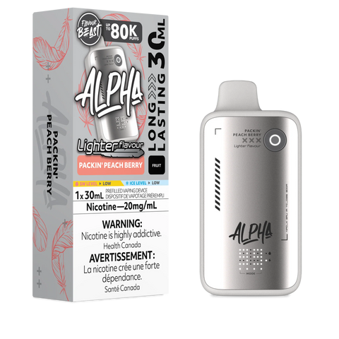 Flavour Beast Alpha Light Disposable - Packin' Peach Berry 20mg