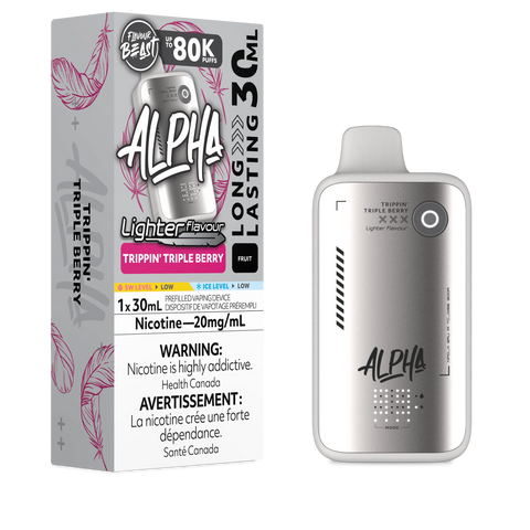 Flavour Beast Alpha Light Disposable - Trippin Triple Berry 20mg