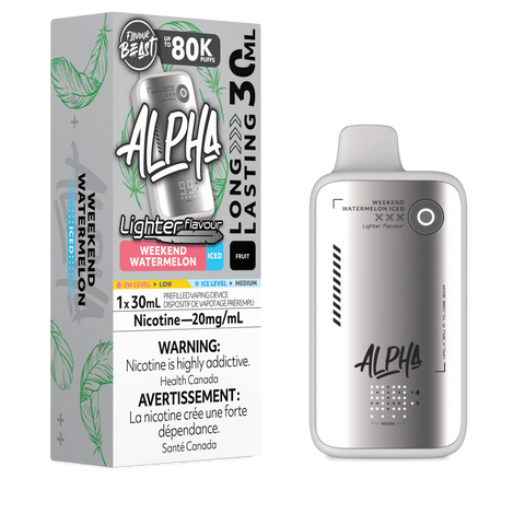 Flavour Beast Alpha Light Disposable - Weekend Watermelon Iced 20mg